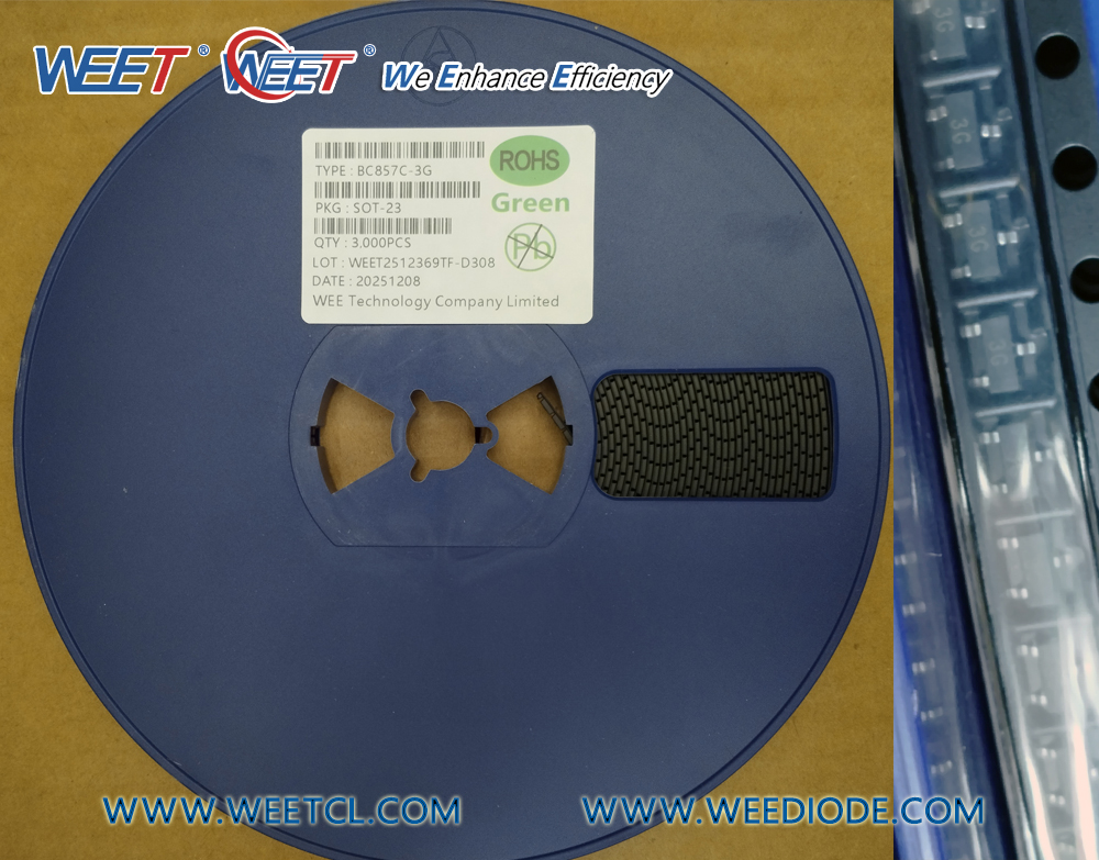 WEET-SOT-23-BC856A-BC857C-BC859B-BC859C-BC860A-BC860B-BC860C-Small-Signal-Transistors