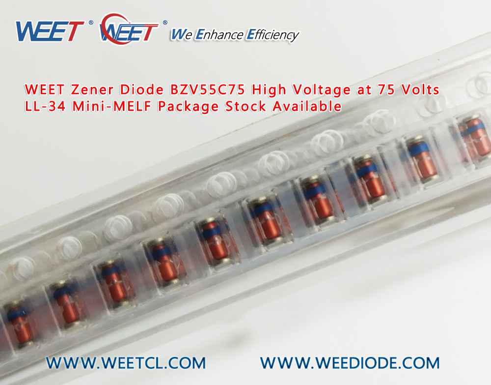 WEET-Zener-Diode-BZV55C75-High-Voltage-at-75-Volts-LL-34-Mini-MELF-Package-Stock-Available